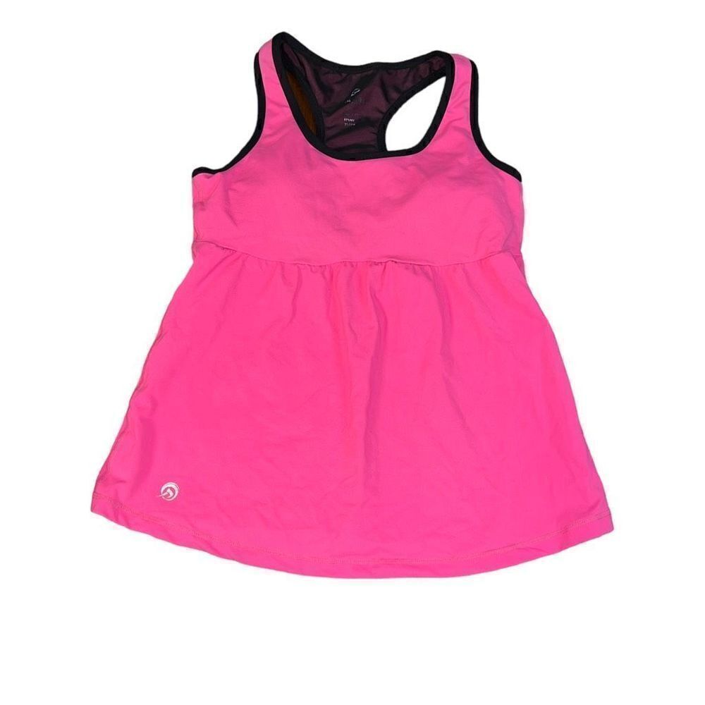 OUTSPOKEN Padded Pink Athletic Tank Top Size Large